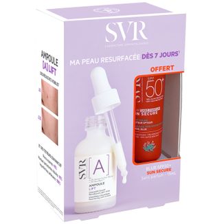 Zestaw SVR Ampoule A, liftingujące serum z retinolem, 30 ml + Sun Secure Blur, mus przeciwsłoneczny, bezzapachowy, SPF 50+, 15 ml w prezencie Zestaw SVR Ampoule A, liftingujące serum z retinolem, 30 ml + Sun Secure Blur, mus przeciwsłoneczny, bezzapachowy, SPF 50+, 15 ml w prezencie - zdjęcie produktu