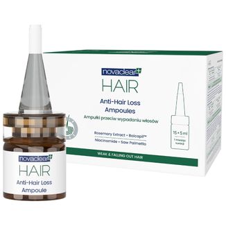 Novaclear Hair, ampułki przeciw wypadaniu włosów, 5 ml x 15 ampułek Novaclear Hair, ampułki przeciw wypadaniu włosów, 5 ml x 15 ampułek - zdjęcie produktu