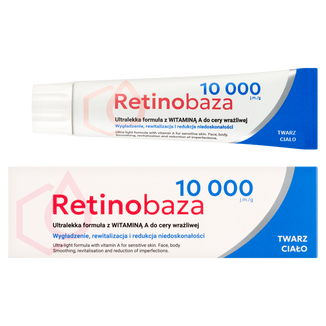 Retinobaza 10 000, ultralekka formuła z witaminą A, do twarzy i ciała, 30 g - zdjęcie produktu