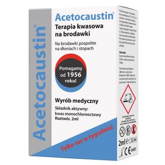 Acetocaustin, terapia kwasowa na brodawki, roztwór, 2 ml - zdjęcie produktu