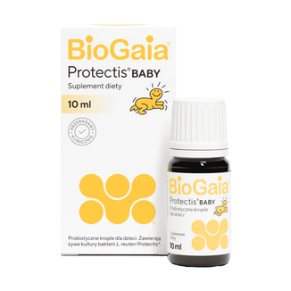 BioGaia Protectis Baby, krople dla dzieci, buteleczka, 10 ml USZKODZONE OPAKOWANIE - zdjęcie produktu