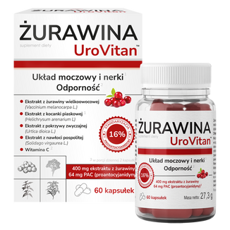 Żurawina UroVitan, 60 kapsułek - zdjęcie produktu