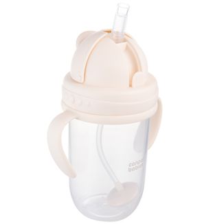 Canpol Babies, kubek niekapek z rurką i odważnikiem, kremowy, 56/623, od 6 miesiąca, 270 ml - zdjęcie produktu