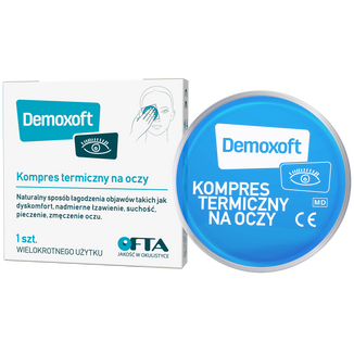 Demoxoft, kompres termiczny na oczy, welokrotnego użytku, 1 sztuka - zdjęcie produktu