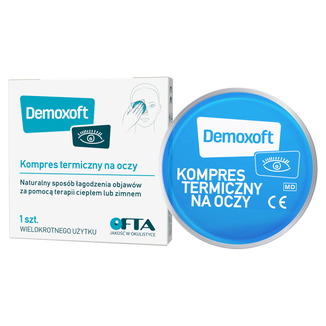 Demoxoft, kompres termiczny na oczy, welokrotnego użytku, 1 sztuka - zdjęcie produktu