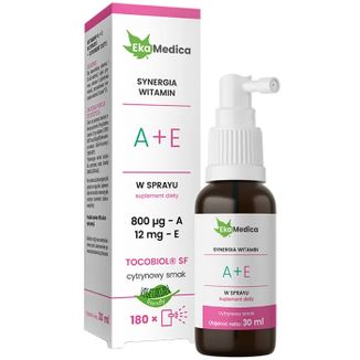 EkaMedica Synergia witamin A + E, spray, 30 ml - zdjęcie produktu