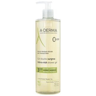 A-Derma, ultrabogaty żel pod prysznic, 750 ml - zdjęcie produktu