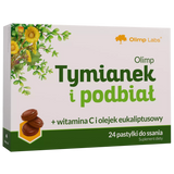 Olimp Tymianek i Podbiał, 24 pastylki do ssania - miniaturka zdjęcia produktu