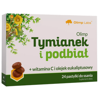 Olimp Tymianek i Podbiał, 24 pastylki do ssania - zdjęcie produktu