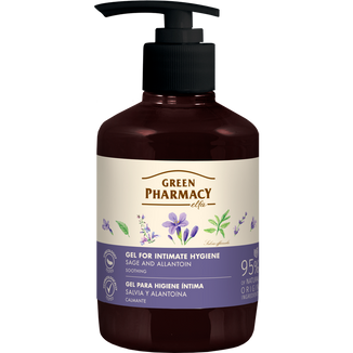 Green Pharmacy, żel do higieny intymnej, łagodzący, szałwia lekarska i alantoina, 370 ml - zdjęcie produktu