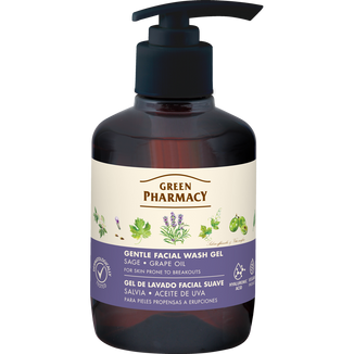 Green Pharmacy, delikatny żel do mycia twarzy, skóra skłonna do podrażnień, szałwia, 270 ml - zdjęcie produktu