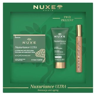 Zestaw Nuxe Nuxuriance Ultra, krem na noc, 50 ml + krem na dzień, 15 ml + Huile Prodigieuse Or, roll on, 8 ml - zdjęcie produktu