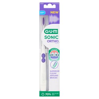 GUM Sonic Ortho, szczoteczka soniczna na baterie - zdjęcie produktu