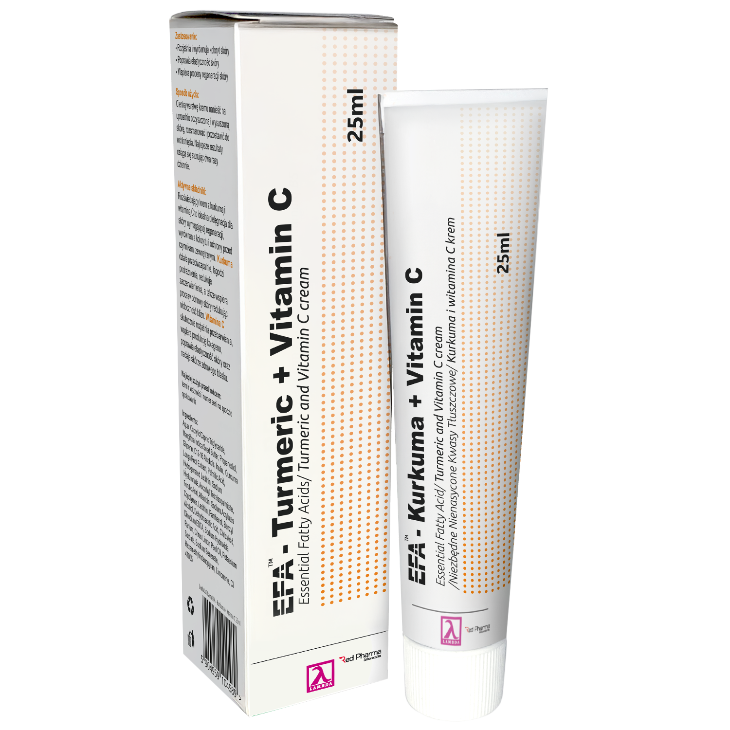 Nieznana EFA Kurkuma+Vitamin C, Gesichtscreme, 25 ml — Inhaltsstoffe und Bewertung