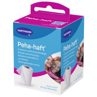 Peha-haft, elastyczna opaska podtrzymująca, 6 cm x 4 m, 1 sztuka - zdjęcie produktu