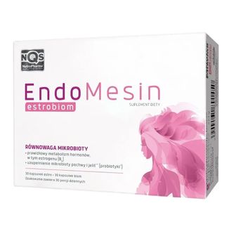 EndoMesin Estrobiom, 30 kapsułek estro + 30 kapsułek biom USZKODZONE OPAKOWANIE - zdjęcie produktu