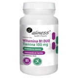 Aliness Witamina B1 Duo, tiamina 100 mg, 100 tabletek vege - miniaturka zdjęcia produktu