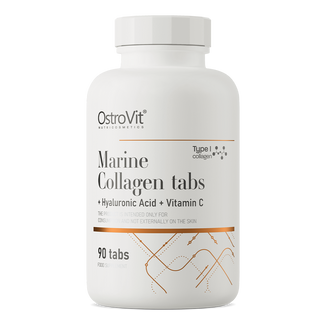 OstroVit Kolagen Morski + Kwas Hialuronowy + Witamina C, 90 tabletek - zdjęcie produktu