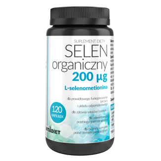 Vitadiet Selen Organiczny 200 µg, 120 kapsułek - zdjęcie produktu