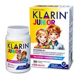 Klarin Junior, dla dzieci od 6 lat, 30 tabletek + 30 tabletek gratis USZKODZONE OPAKOWANIE - miniaturka zdjęcia produktu