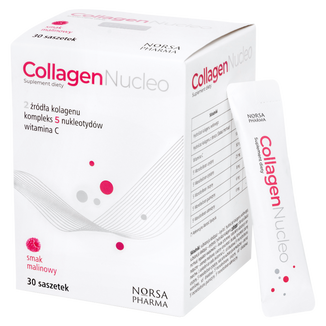 Collagen Nucleo, smak malinowy, 30 saszetek USZKODZONE OPAKOWANIE - zdjęcie produktu