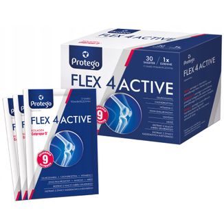 Protego Flex 4 Active, smak pomarańczowy, 30 saszetek - zdjęcie produktu