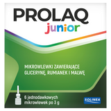 Prolaq Junior, mikrowlewki doodbytnicze z gliceryną, rumiankiem i malwą, 3 g x 6 sztuk - miniaturka zdjęcia produktu