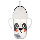 Canpol Babies, kubek niekapek z rurką i odważnikiem, BabiesBoo, panda, od 6 miesiąca, 270 ml - miniaturka zdjęcia produktu