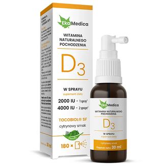 EkaMedica Witamina D3, spray, 30 ml - zdjęcie produktu