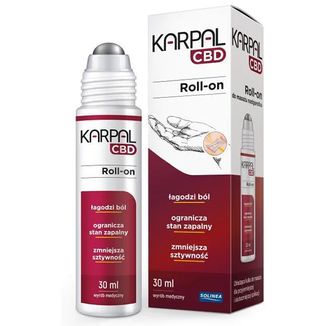 Karpal CBD, roll-on na objawy zespołu cieśni nadgarstka, 30 ml - zdjęcie produktu
