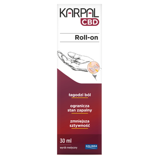 Karpal CBD, roll-on na objawy zespołu cieśni nadgarstka, 30 ml - zdjęcie produktu
