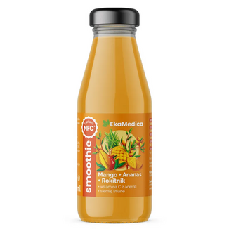 EkaMedica, smoothie, mango-ananas-rokitnik, 250 ml - zdjęcie produktu