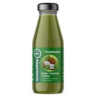 EkaMedica, smoothie, aloes-kokos-szpinak, 250 ml - zdjęcie produktu
