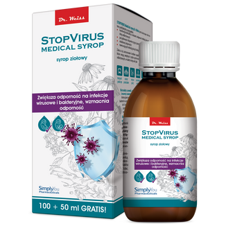 StopVirus Medical, syrop ziołowy, 150 ml StopVirus Medical, syrop ziołowy, 150 ml - zdjęcie produktu