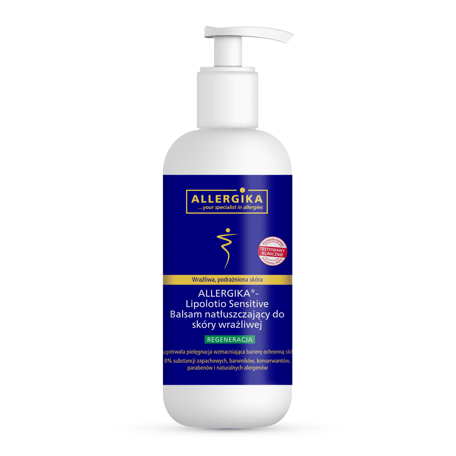 Nieznana Allergika Lipolotio Sensitive, balsam natłuszczający do ciała, skóra wrażliwa, 500 ml