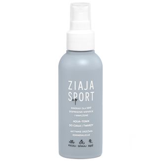 Ziaja Sport Up, aqua-tonik do ciała i twarzy, spray, 120 ml - zdjęcie produktu