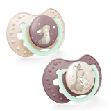 Lovi Night & Day, smoczek uspokajający, silikonowy, dynamiczny, Girl, 0-6 miesięcy, 2 sztuki - miniaturka zdjęcia produktu