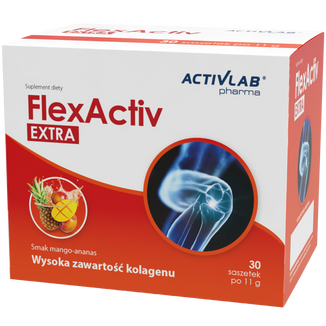Activlab Pharma FlexActiv Extra, smak mango-ananas, 30 saszetek USZKODZONE OPAKOWANIE Activlab Pharma FlexActiv Extra, smak mango-ananas, 30 saszetek USZKODZONE OPAKOWANIE - zdjęcie produktu