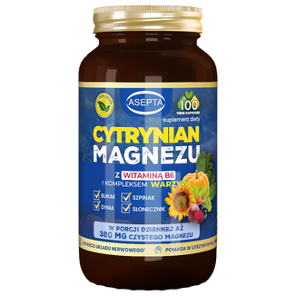 Cytrynian magnezu, 100 kapsułek - zdjęcie produktu