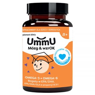 UmmU Mózg&WzrOK, dla dzieci od 8 lat, 240 kapsułek - zdjęcie produktu