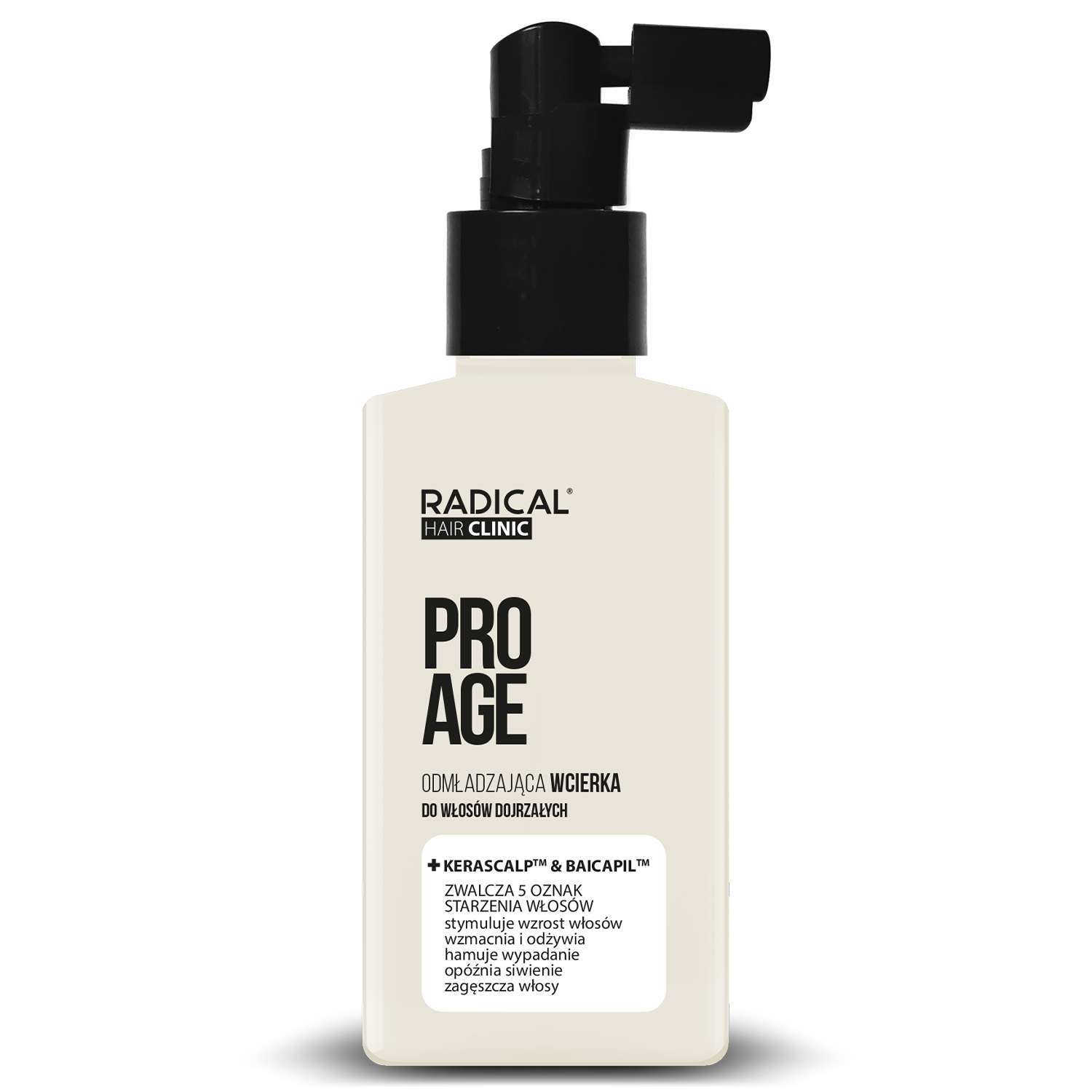 Radical Radical Hair Clinic Pro Age, odmładzająca wcierka do włosów dojrzałych, 100 ml