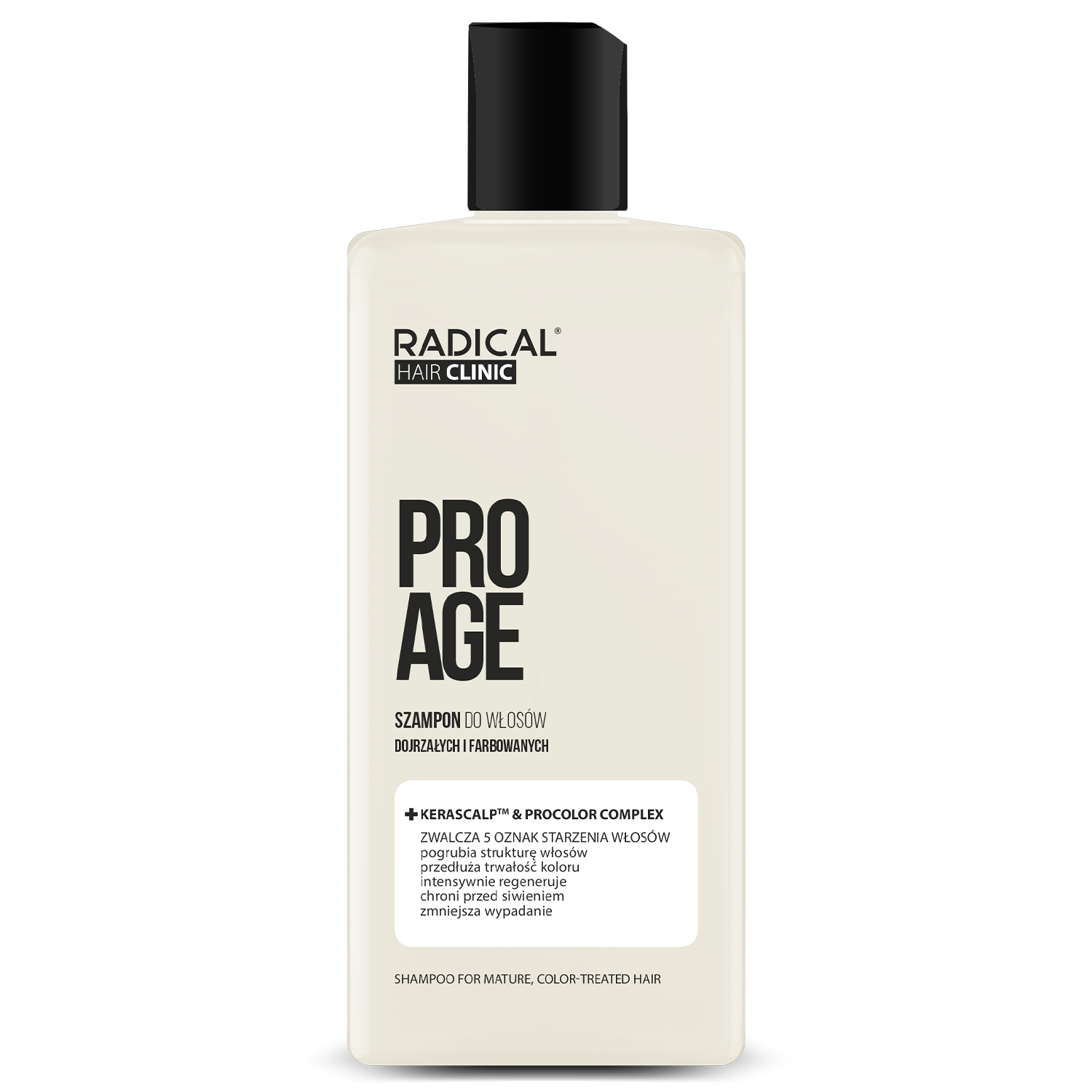Radical Radical Hair Clinic Pro Age, szampon do włosów dojrzałych i farbowanych, 300 ml