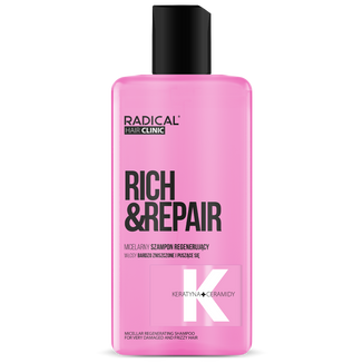 Radical Hair Clinic Rich & Repair, micelarny szampon regenerujący, 300 ml USZKODZONE OPAKOWANIE - zdjęcie produktu