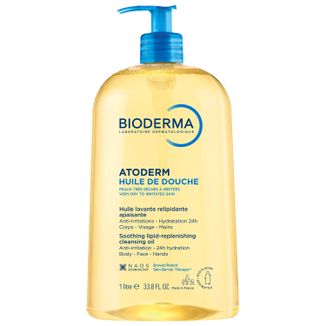 Bioderma Atoderm Huile de Douche, nawilżający olejek do kąpieli i pod prysznic, od 1 dnia życia, 1 l - zdjęcie produktu