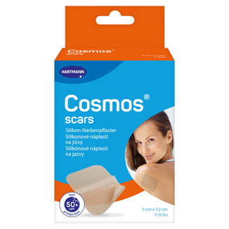 Cosmos Scars, silikonowe plastry na blizny, 5 x 7,2 cm, 5 sztuk - zdjęcie produktu