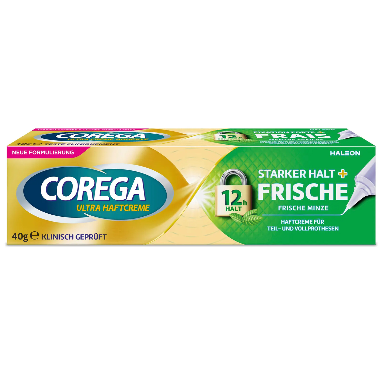 Corega Corega, krem mocujący do protez zębowych, świeża mięta, 40 g