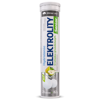 Olimp Hydratonic Elektrolity Senior, smak gruszkowy, 20 tabletek musujących - zdjęcie produktu