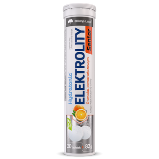 Olimp Hydratonic Elektrolity Senior, smak pomarańczowy, 20 tabletek musujących - zdjęcie produktu