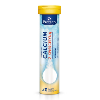 Protego Calcium z kwercetyną, 20 tabletek musujących - zdjęcie produktu