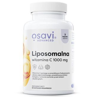 Osavi Advanced Liposomalna witamina C 1000 mg,  60 kapsułek wegańskich - zdjęcie produktu